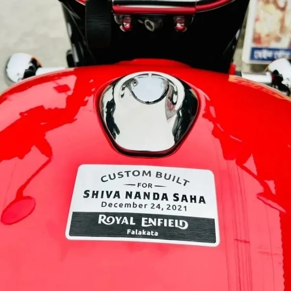 Customized Tank Sticker for Royal Enfield Bikes 