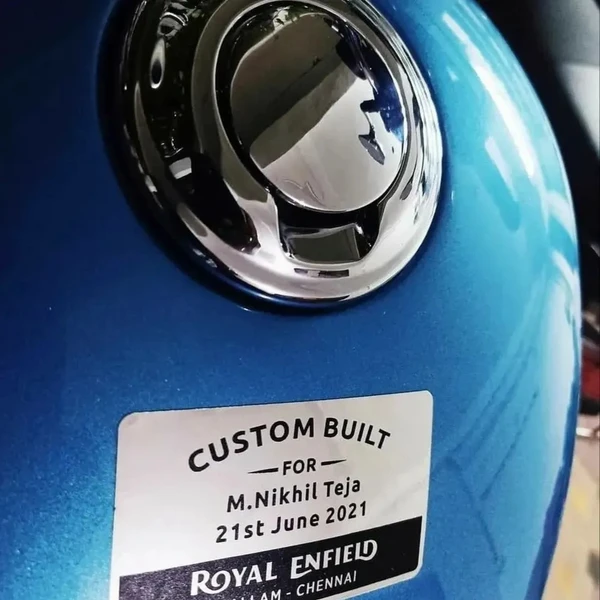 Customized Tank Sticker for Royal Enfield Bikes 