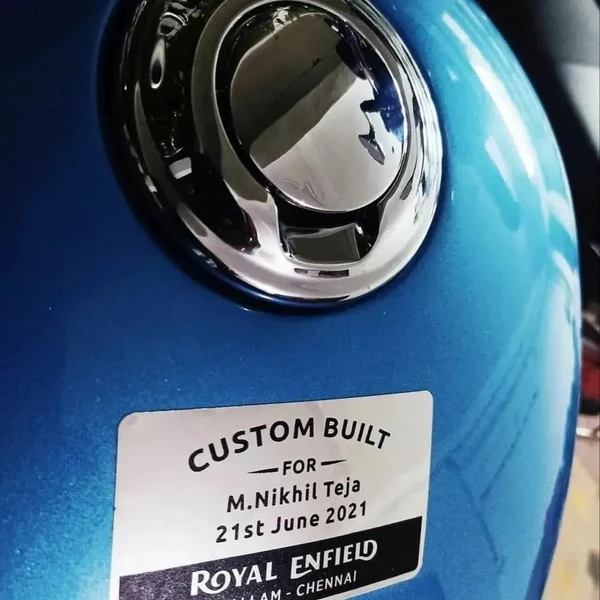 Customized Tank Sticker for Royal Enfield Bikes (PREPAID ORDER ONLY)