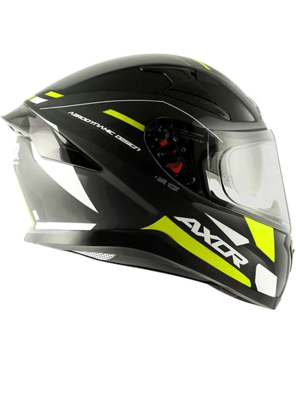 Axor Apex Turbine Black Neon Grey Helmet (Glossy)  - M