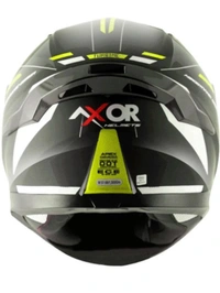 Axor Apex Turbine Black Neon Grey Helmet (Glossy)  - M