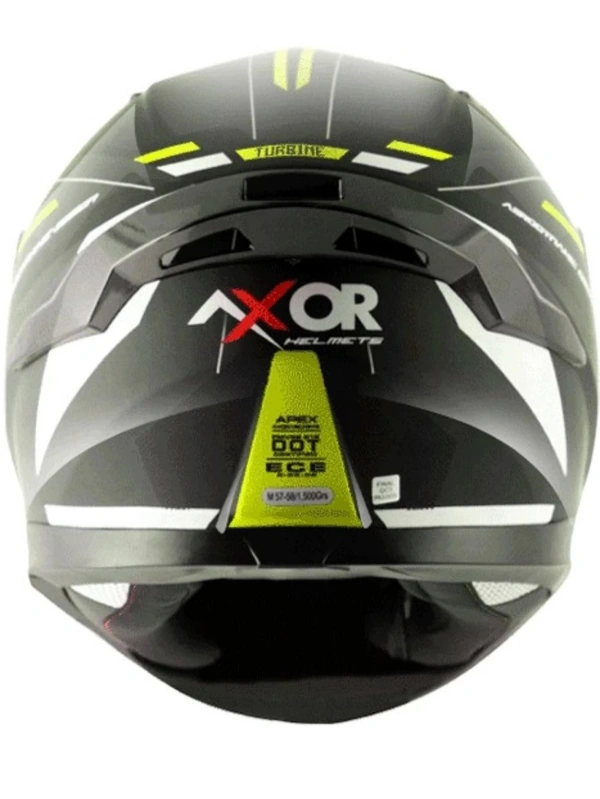 Axor Apex Turbine Black Neon Grey Helmet (Glossy)  - M