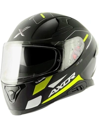 Axor Apex Turbine Black Neon Grey Helmet (Glossy)  - M