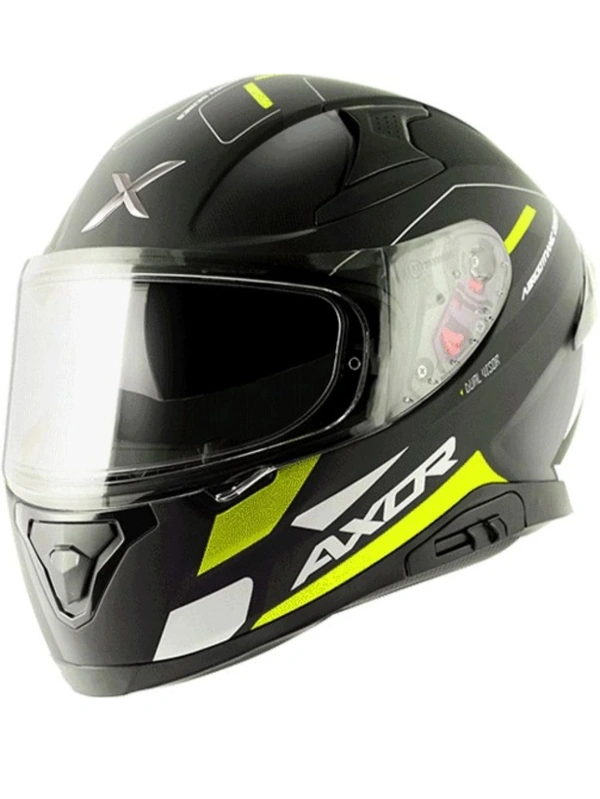 Axor Apex Turbine Black Neon Grey Helmet (Glossy)  - M