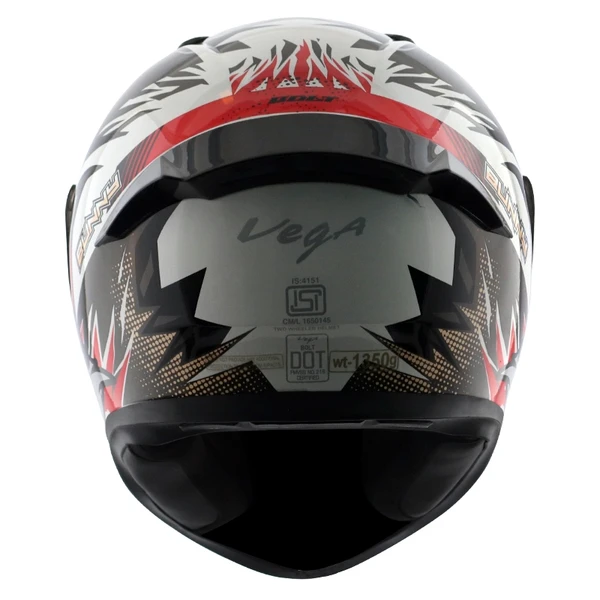 Vega Bolt Bunny White Red Helmet - M