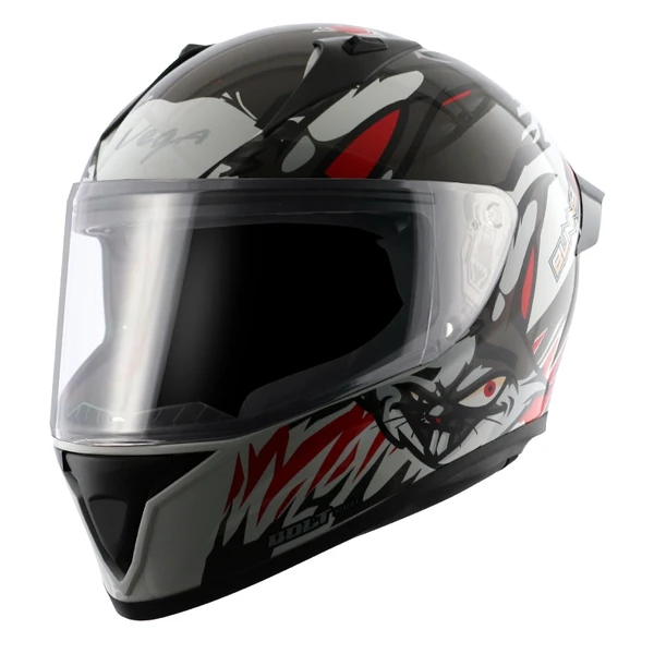 Vega Bolt Bunny White Red Helmet - M