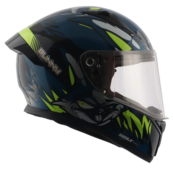 Vega Bolt Bunny Black Blue Helmet - M