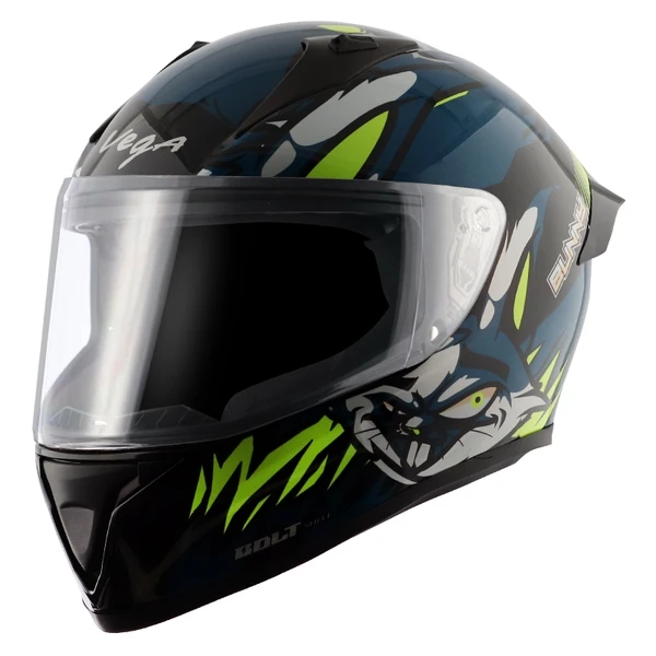 Vega Bolt Bunny Black Blue Helmet - M