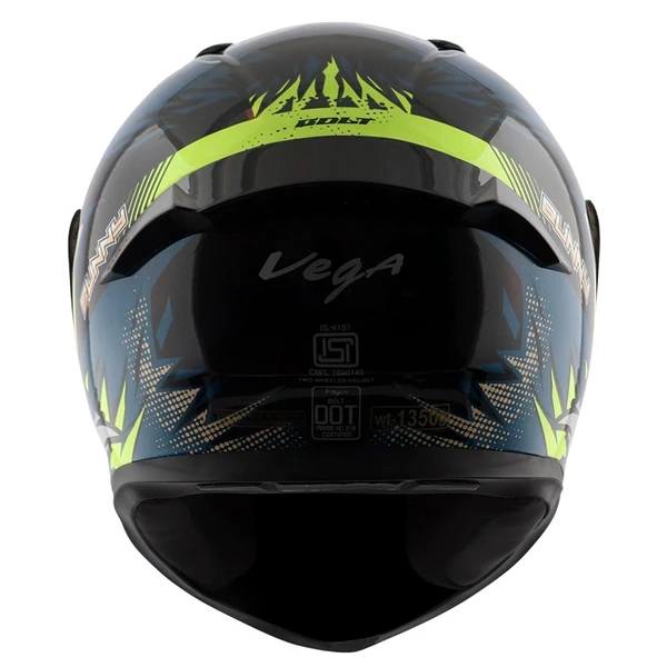 Vega Bolt Bunny Black Blue Helmet - M