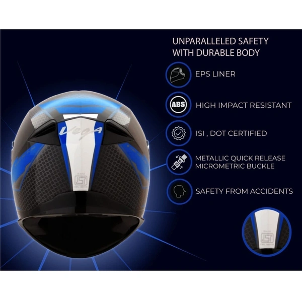 Vega Ryker D/V Bolder Black M.Blue Helmet - M