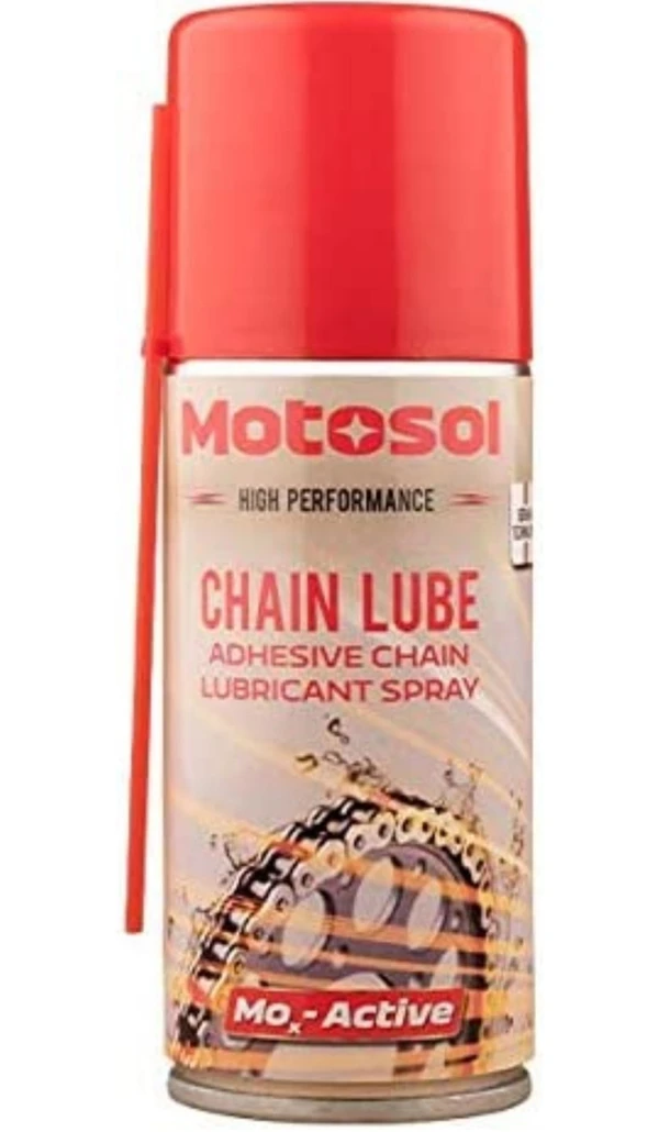 Motosol Adhesive Chain Lubricant Spray for All Bikes - 150 ml