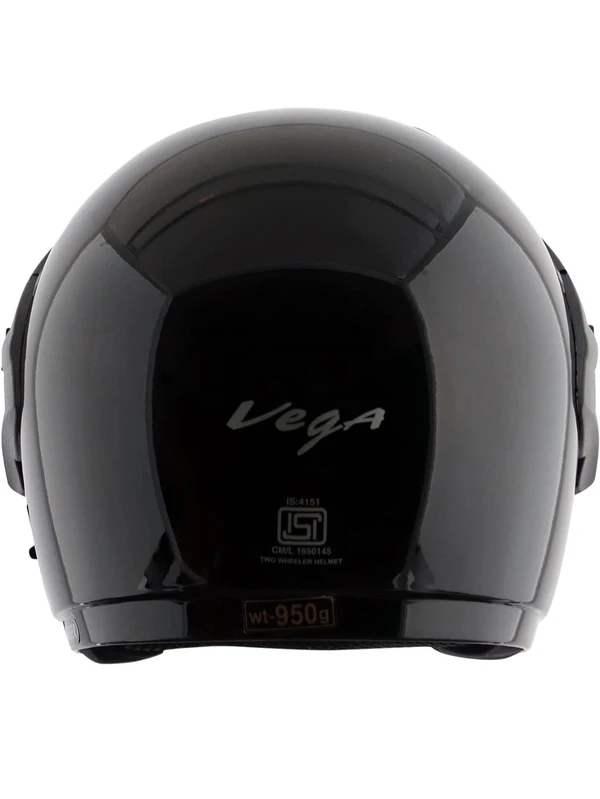 Vega Cruiser W/P Black Helmet - M