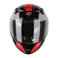 Steelbird SBA-21 AIR CARBON Glossy Black Red (with Inner Sun Shield)  - M