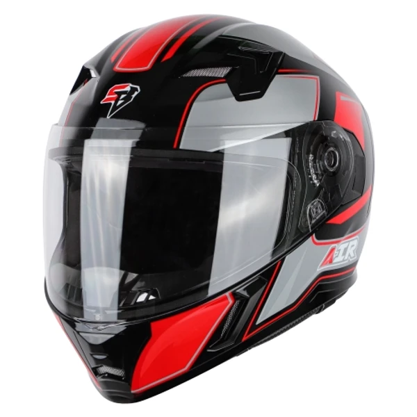 Steelbird SBA-21 AIR CARBON Glossy Black Red (with Inner Sun Shield)  - M