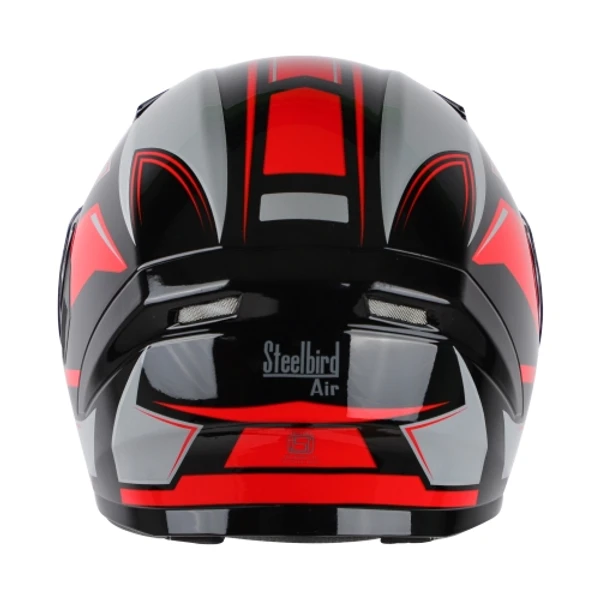 Steelbird SBA-21 AIR CARBON Glossy Black Red (with Inner Sun Shield)  - M