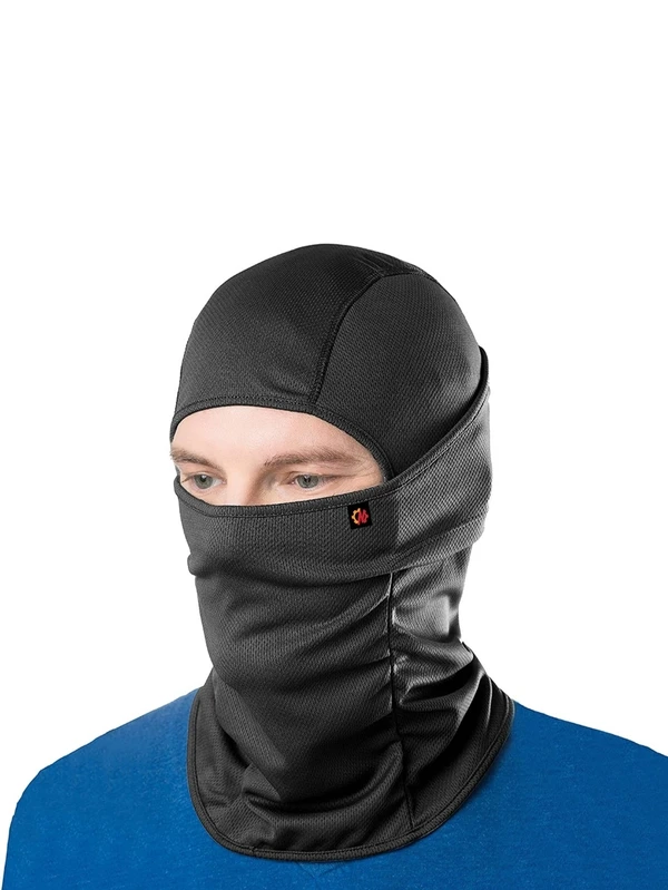 LeGear Le Gear Face Mask Pro+ for Bike, Ski, Cycling, Running, Hiking - Protects from Wind, Sun, Dust - 4 Way Stretch - #1 Rated Face Protection Mask (Black), Free Size, Pack of 1, for Men and Women