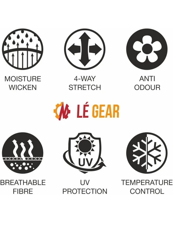 LeGear LéGear High Performance Arm Sleeves for Athletic Arm Sleeves Perfect for Cricket, Bike Riding & Outdoor Activities (Multi-colored)