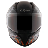 Vega Bolt Octopus Black Orange Gloss Helmet - M