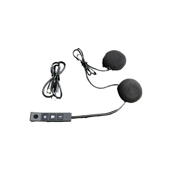 BSDDP Wireless Bluetooth for Helmet Over The Ear Headset with Mic (Black)