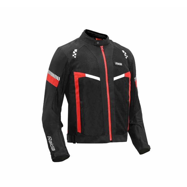 Raida BOLT Motorcycle Riding Jacket (Black Red) - M