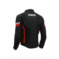 Raida BOLT Motorcycle Riding Jacket (Black Red) - XL