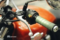66bhp 66Bhp Leather handle grip wrap (Pair) - Black