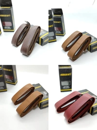 66bhp 66Bhp Leather handle grip wrap (Pair) - Black