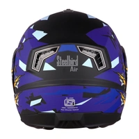 Steelbird SBA-7 WINNER Matte Black With Blue (with Inner Sun Shield)  - L