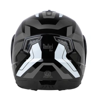 Steelbird SBA-7 ROAD Glossy Black With Grey (with Inner Sun Shield) - L