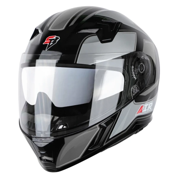 Steelbird SBA-21 AIR Carbon Glossy Black with Grey (with Inner Sun Shield) - L