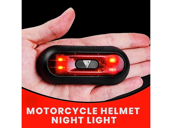 Grand Pitstop  Universal Helmet LED 
Light 
(Rechargeable)