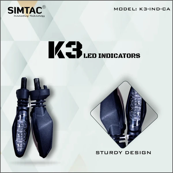 Simtac KTM Style K3 Indicator Compatible With KTM and Other Bikes - Amber