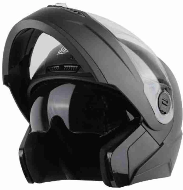 Steelbird SBA-7 ISS Dashing Black with Inner Smoke Visor - L