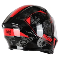 Steelbird SBA-21 Combat Glossy Black with Red - M