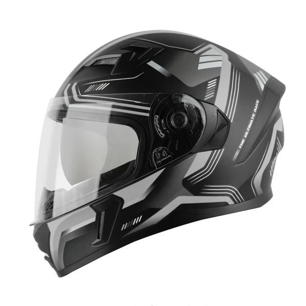 Steelbird SBA-21 Ultimate Race Matte Black with Grey (with Inner Sun Shield)  - L