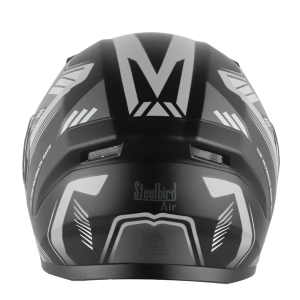 Steelbird SBA-21 Ultimate Race Matte Black with Grey (with Inner Sun Shield)  - L