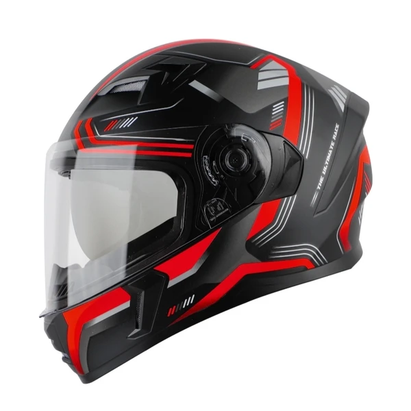 Steelbird SBA-21 Ultimate Race Matte Black with Red (with Inner Sun Shield) - M