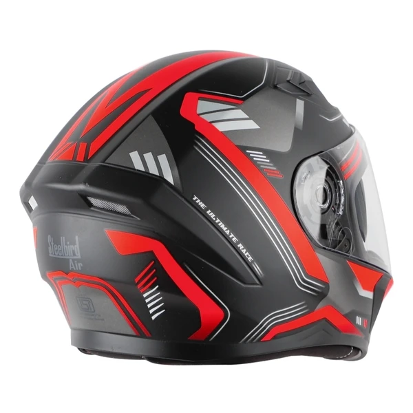 Steelbird SBA-21 Ultimate Race Matte Black with Red (with Inner Sun Shield) - M