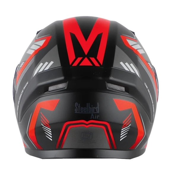 Steelbird SBA-21 Ultimate Race Matte Black with Red (with Inner Sun Shield) - M