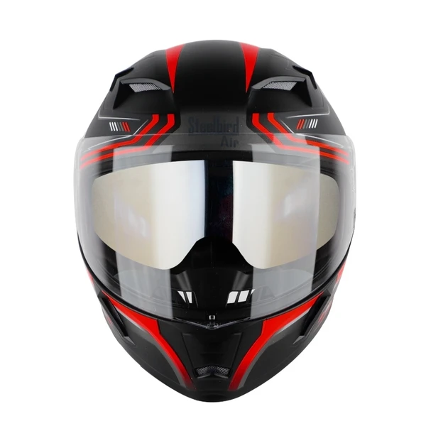 Steelbird SBA-21 Ultimate Race Matte Black with Red (with Inner Sun Shield) - M