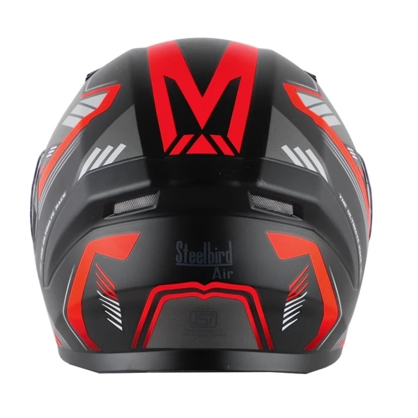 Steelbird SBA-21 Ultimate Race Matte Black with Red (with Inner Sun Shield) - L