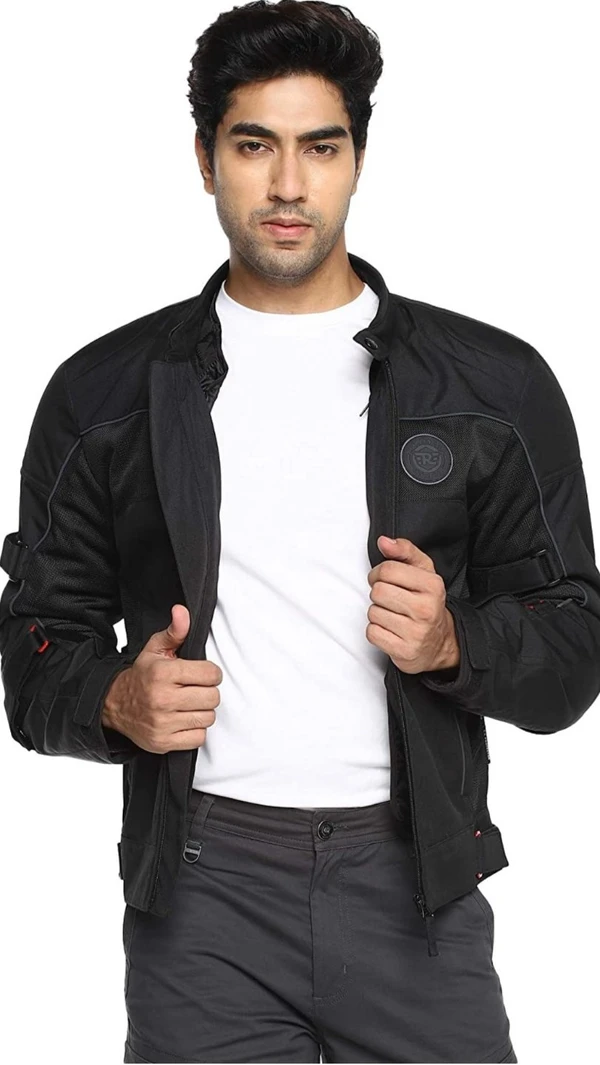 Royal Enfield Explorer V3 Men's Riding Jacket (Black)  - L