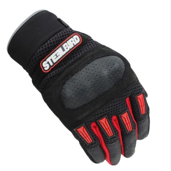 Steelbird Riding Gloves Adventure A-1 Red - M