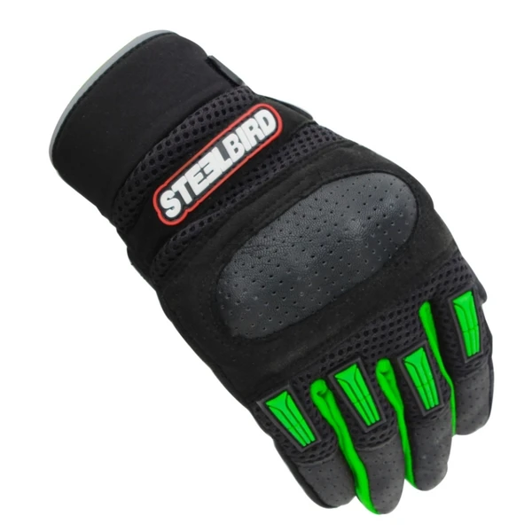 Steelbird Riding Gloves Adventure A-1 Green - M