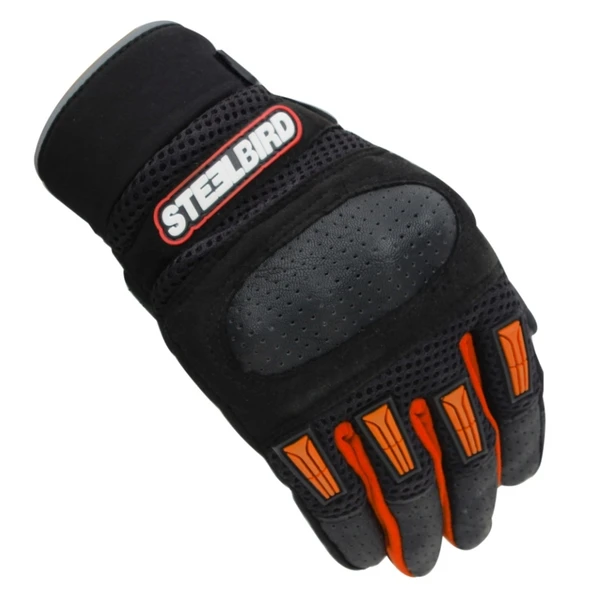 Steelbird Riding Gloves Adventure A-1 Orange - XL