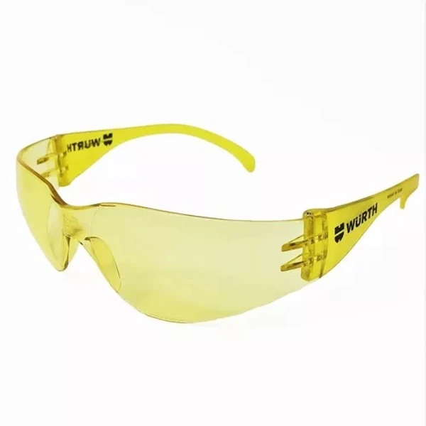 Wurth Night Vision Safety Glasses Poly Carbonate - Yellow Lens