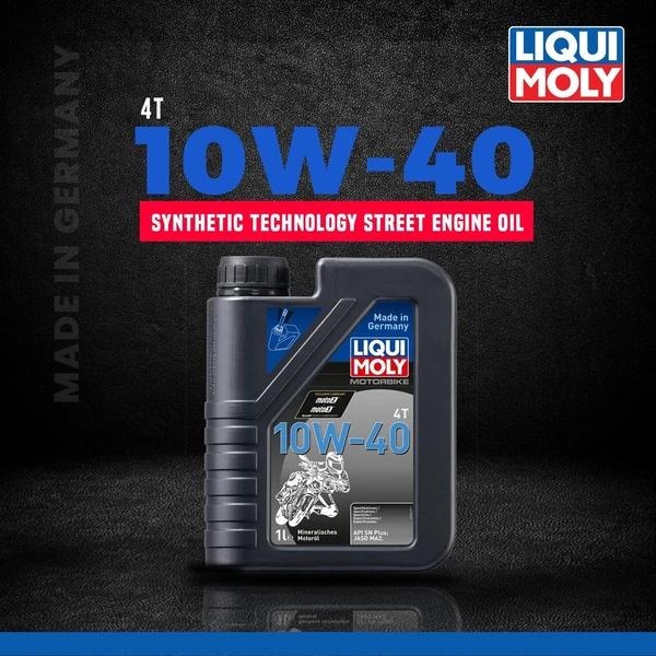 Liqui Moly 10W-40 4T Synthetic Street Engine Oil (1ltr)