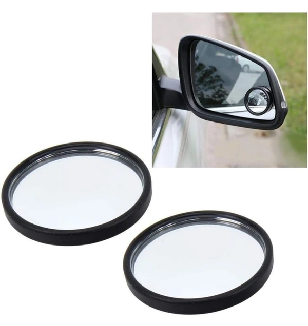 3 R Universal Rear View Round Blind Spot Mirror for Bikes