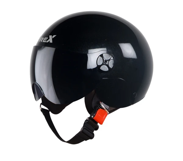 Steelbird SBH-16 Rex Glossy Black (Fitted with Clear Visor and Smoke Visor Only For ILLUSTRATION PURPOSE) - M