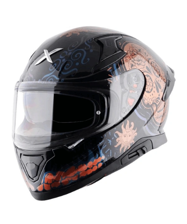Axor Apex Trance Full Face Helmet – Black Gold - L